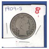 1909-S Barber Half