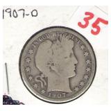 1907 - O Barber Half 1907 - O Barber Half