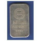 1oz. Silver Bar Sharps Pixley & Co.