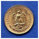 1945-M Dos Pesos Gold