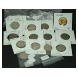(13) Mixed Liberty & Buffalo Nickels (13) Mixed Liberty & Buffalo Nickels