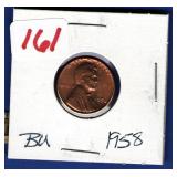 1958 BU Lincoln Cent 1958 BU Lincoln Cent