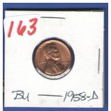 1958-D BU Lincoln Cent