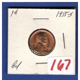 1955-S BU Lincoln Cent