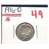 1916-D Mercury Dime KEY DATE 1916-D Mercury Dime KEY DATE