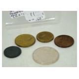 German 5 Coin Set German 5 Coin Set