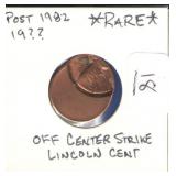 ND Lincoln Cent Error