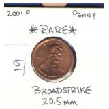 2001-P Lincoln Cent