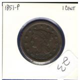 1851 Large Cent 1851 Large Cent