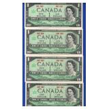 4-$1 1967 Canada Notes 4-$1 1967 Canada Notes