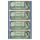 4-$1 1967 Canada Notes