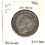 1940 Canada 50 Cents 1940 Canada 50 Cents