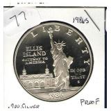 1986-S Ellis Island Proof Commemorative