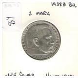 German 1938-B 2 Reichsmark German 1938-B 2 Reichsmark