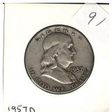 1957-D Franklin Half