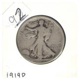 1919-D Walking Liberty Half