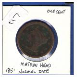 1851 Large Cent