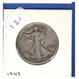 1943 Walking Liberty Half