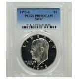 1973-S Proof Eisenhower $1 1973-S Proof Eisenhower $1