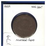 1854 Large Cent 1854 Large Cent