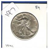 1941 Walking Liberty Half