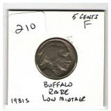 1931-S Buffalo Nickel