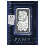 PAMP Suisse 1 oz. Silver Bar