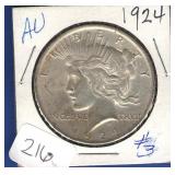 1924 Peace Dollar