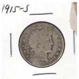 1915-S Barber Quarter