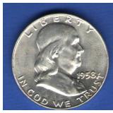 1958-D UNC Franklin Half 1958-D UNC Franklin Half