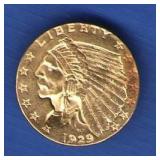 1929 Gold Half Eagle