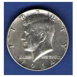 1964 UNC Kennedy Half