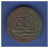 1791 Netherlands Indies Coin VOC Duit Zeeland