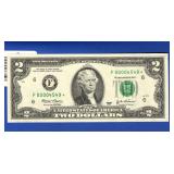 Series 2003 $2 Star Note - LOW Serial Number Series 2003 $2 Star Note - LOW Serial Number
