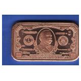 1 oz. Copper Bar 1 oz. Copper Bar