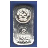 2 Oz. Hand Poured Silver Bar 2 Oz. Hand Poured Silver Bar