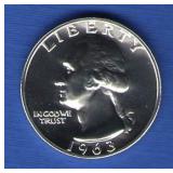 1963 BU Washington Quarter 1963 BU Washington Quarter