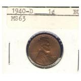 1940-D Lincoln Cent