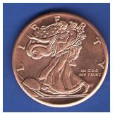1 oz. Copper Round 1 oz. Copper Round