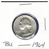 1964 BU Washington Quarter