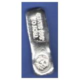 1 oz. Hand Poured Silver Bar 1 oz. Hand Poured Silver Bar