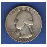 1934-D Washington Quarter