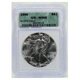 1986 Silver Eagle - First Year 1986 Silver Eagle - First Year