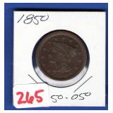 1850 Large Cent 1850 Large Cent