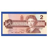 1986 $2 Canadian Note