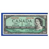 1954 Ottawa $1 Canadian Note 1954 Ottawa $1 Canadian Note