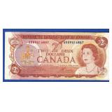 1974 $2 Ottawa Canadian Note 1974 $2 Ottawa Canadian Note
