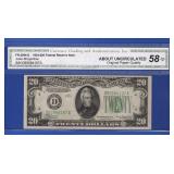 1934 $20 Fed. Res. Note 1934 $20 Fed. Res. Note