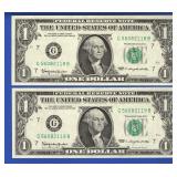 Series 1963 $1 FRB Chicago Consec. Notes (2)