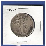 1934-S Walking Liberty Half